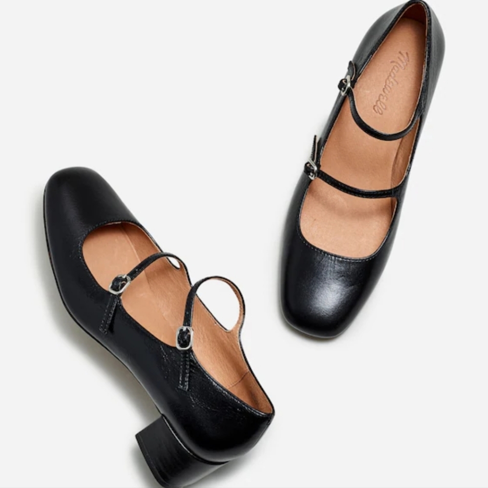 Madewell Black Leather Flats